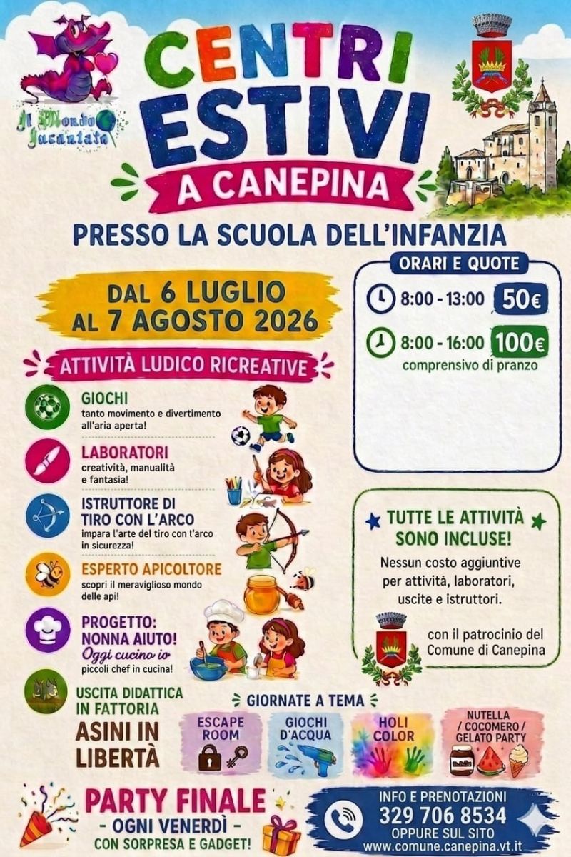 locandina centri estivi scuola infanzia